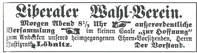 Datei:Liberaler Wahl-Verein Nordhausen Anzeige Löbnitz.jpg